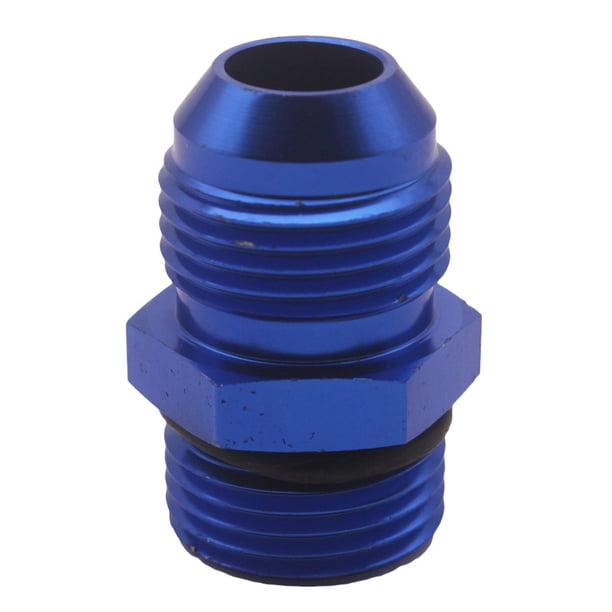 10AN AN-10 MALE STRAIGHT COUPLER ADAPTER FLARE BLUE GAS/OIL/H20 FINISH FITTING